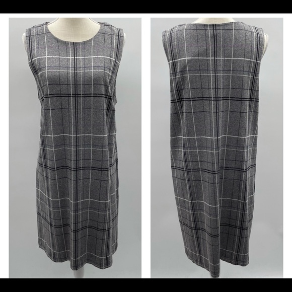 J. Jill Ponte plaid sleeveless dress - Picture 2 of 7
